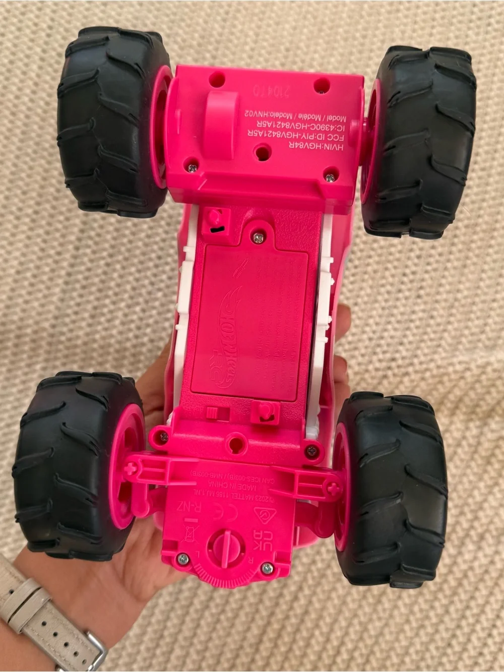 Hot Wheels Barbie Monster Truck 1:24 Scale Pink Toy Car No Remote Replacement